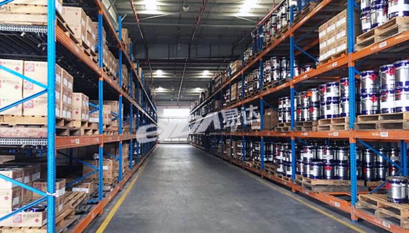 Elder Paint Guangzhou Warehouse Gravity Racks