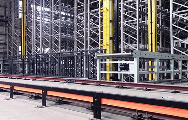 What is the load-bearing capacity of the automated warehouse asrs racking system for plate storage?