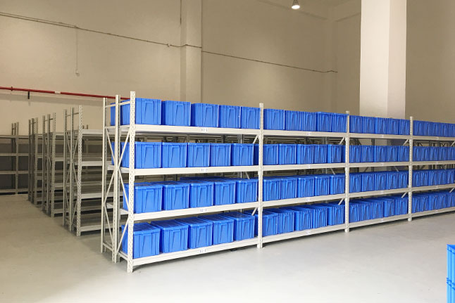 Laminated warehouse rack