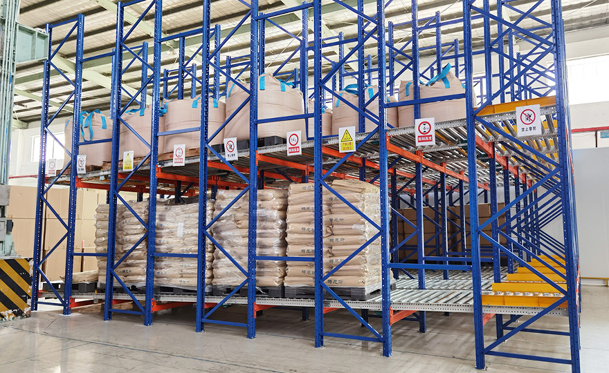 What are the advantages of gravity rack storage