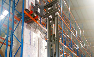 Indonesian paper company intensive narrow lane rack