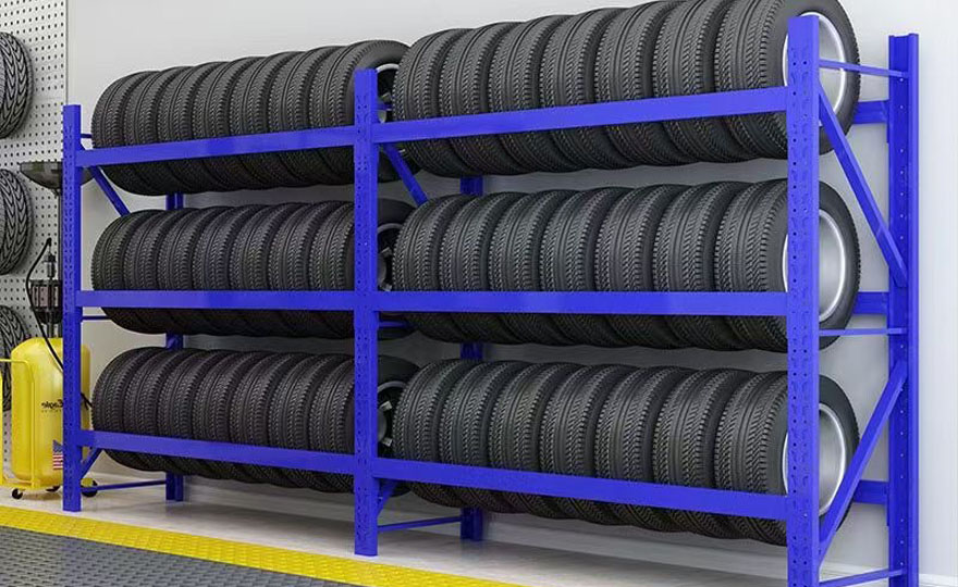 Warehouse shelves tire rack have what styles?