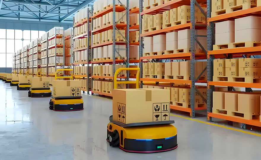 Is the AGV system capable of fully automated loading and unloading of goods?
