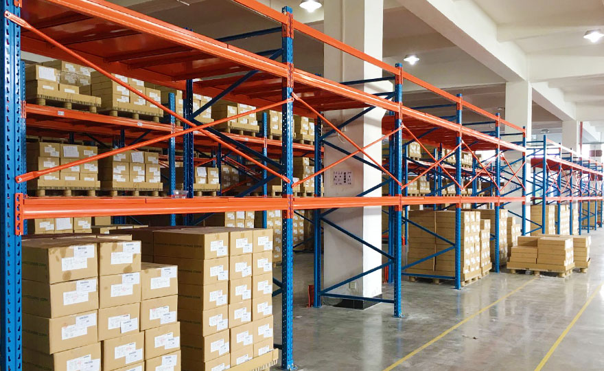 Several sets are required for ordering for heavy-duty warehouse shelves.