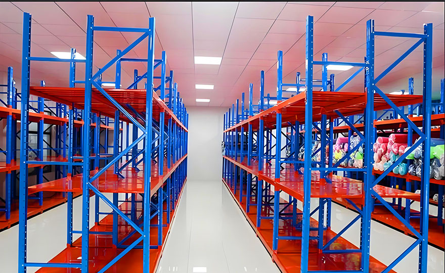 Is the heavy-duty structure of the three-column storage rack with three upright posts more stable?
