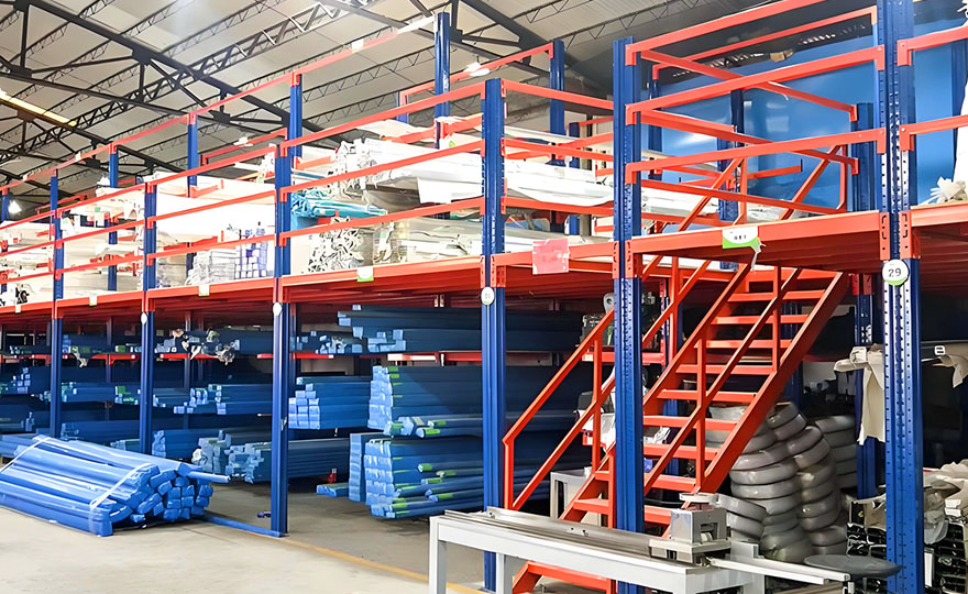 Home decoration pipe material storage rack, 2-10 meter pipe storage solution