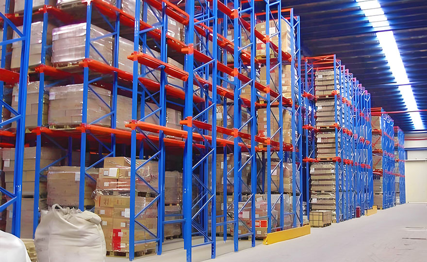 What types of factory logistics shelves with a height of 8 meters?