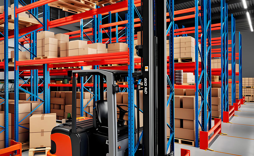 What are the advantages of using multi-layer crossbeam pallet racks in logistics warehouses?