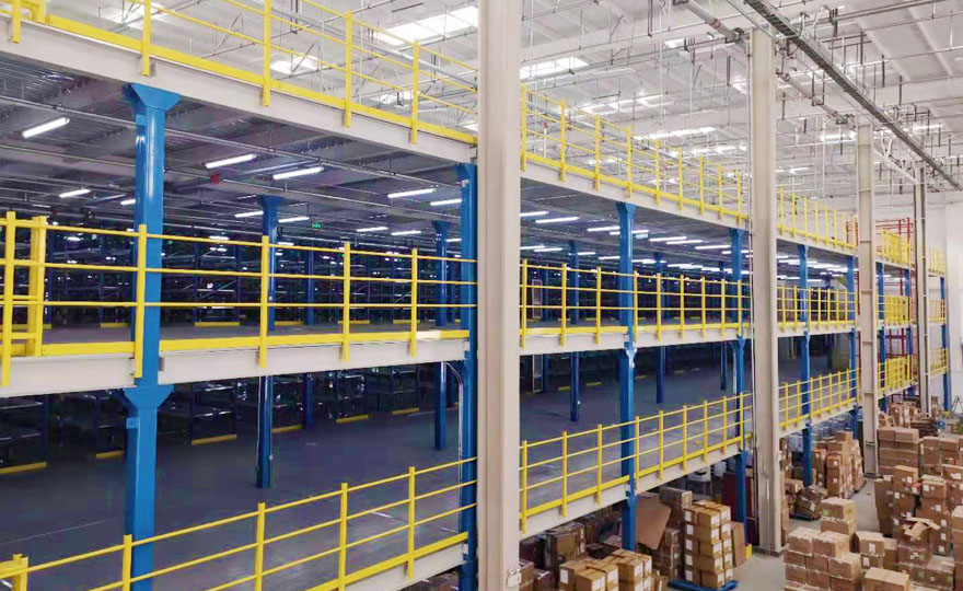 Steel platform attic shelves, with vertical expansion for 2-5 layers, offering high value for money