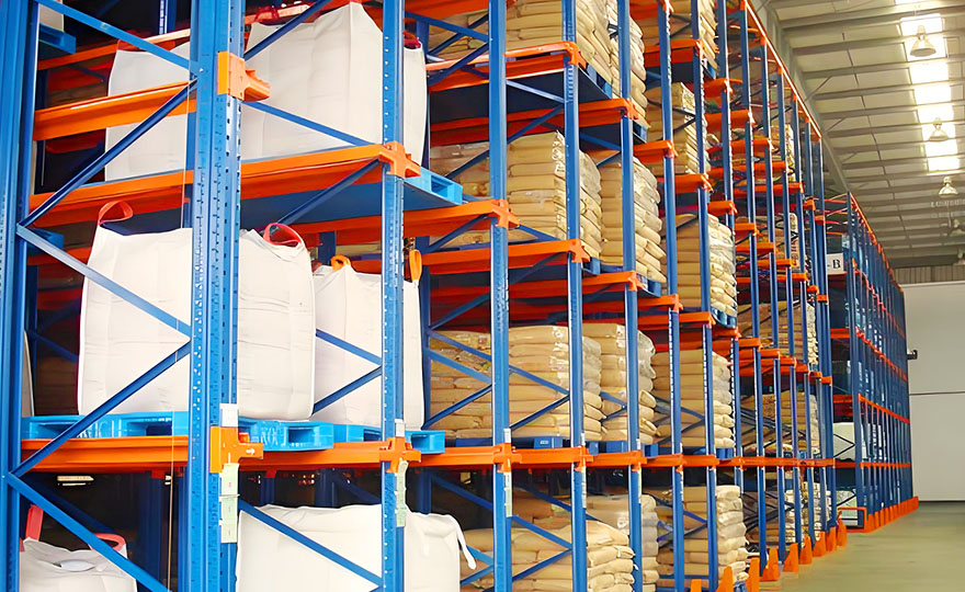 Drive-in rack, cold storage intensive storage solution