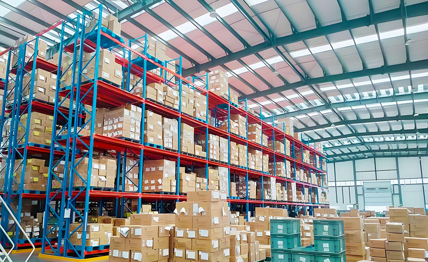 How high can the elevated storage racks be made?