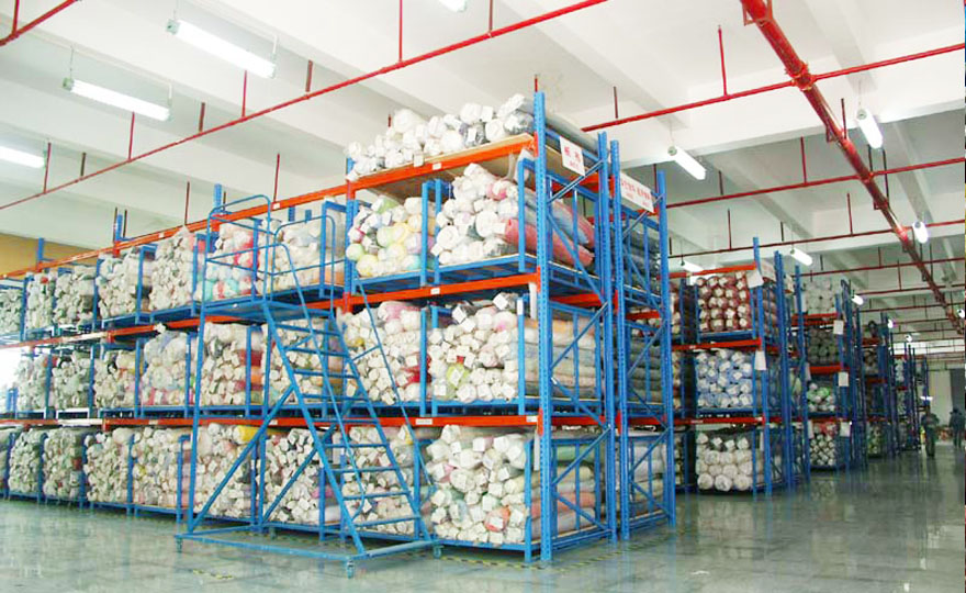 Which type of storage for fabric shelves provides more convenient access to goods?