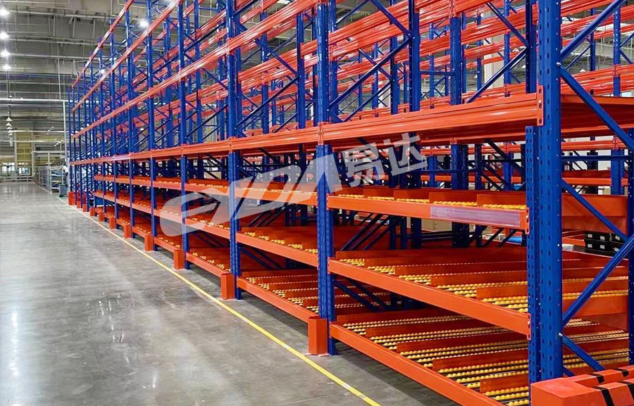 Flow-through rack