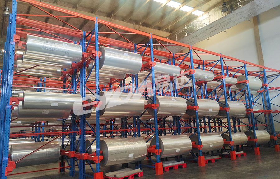roll material-specific rack