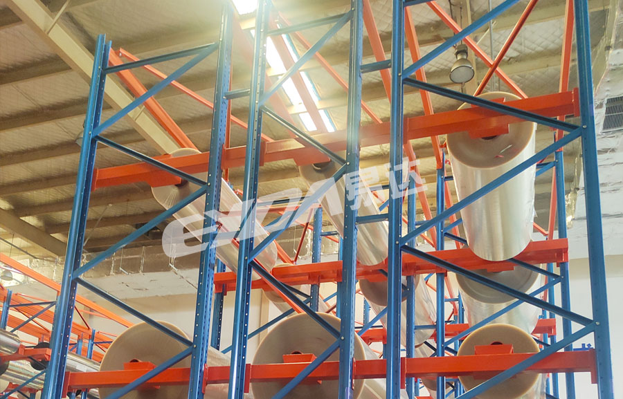 roll material-specific rack