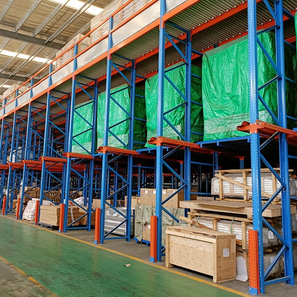warehouse shelves