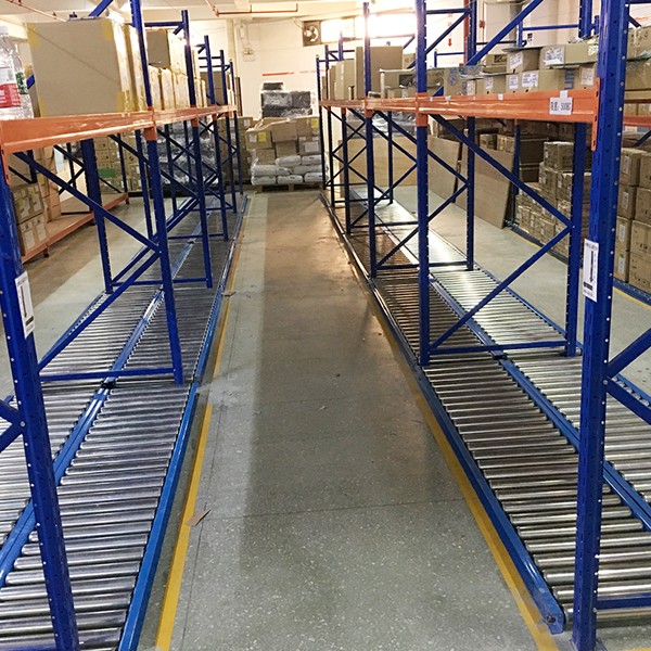 double-deck roller rack
