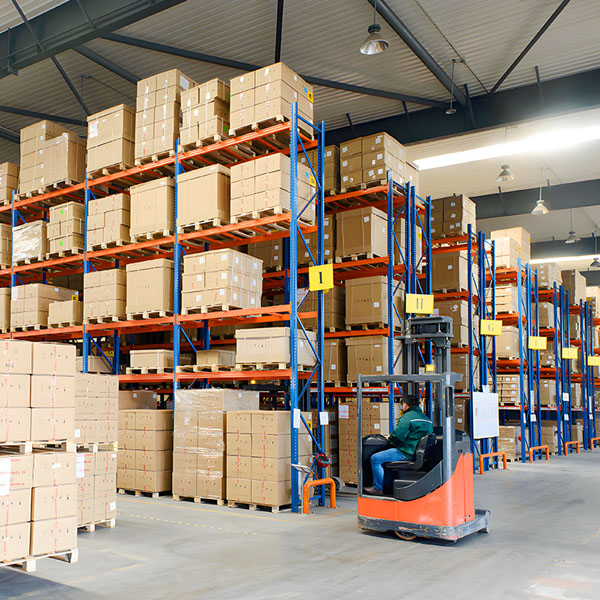 logistics storage shelves