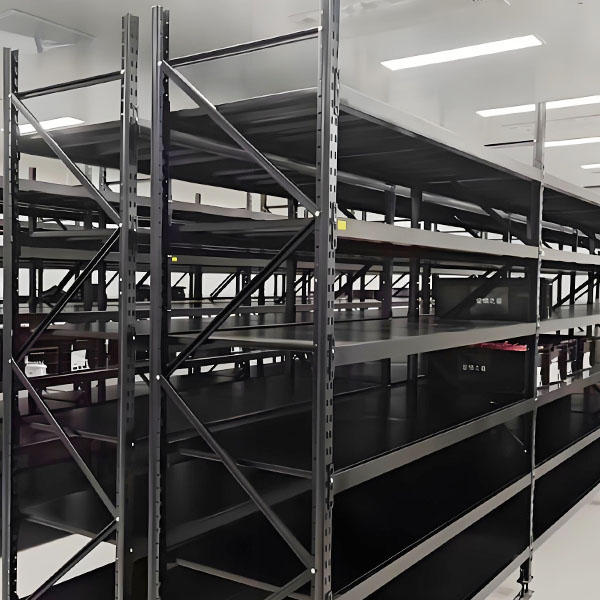 black five-layer warehouse shelves