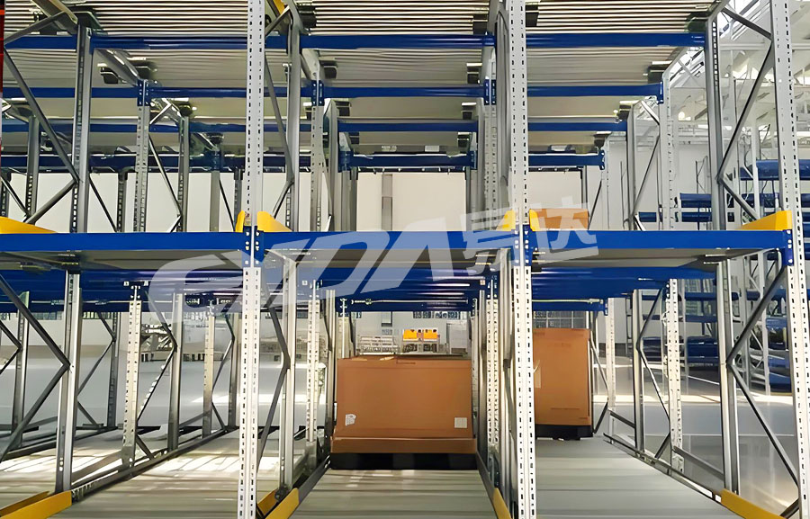 gravity-type roller shelves