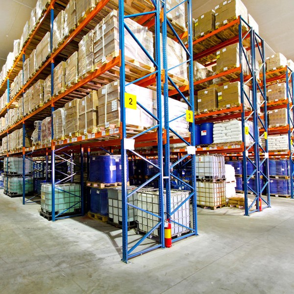 warehouse high-level shelves